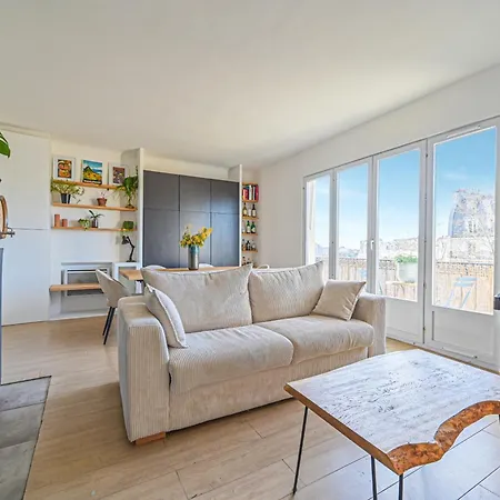 Vue Tour Eiffel / Sacre-coeur * Paris